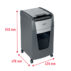 Niszczarka Rexel Optimum AutoFeed+ 300M, P5, 300 kartek, 60 l kosz