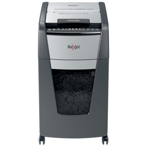 2020300XEU_01.jpg Niszczarka Rexel Optimum AutoFeed+ 300X, P4, 300 kartek, 60 l kosz