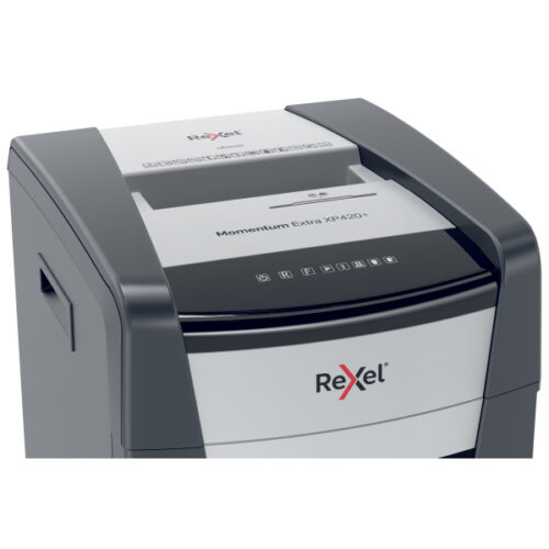 2021421XEU_n_24.jpg Niszczarka Rexel Momentum Extra XP420+, P4, 20 kartek, 60 l kosz