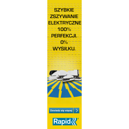2102355_n_07.jpg Zszywacz elektryczny Rapid Optima 60E, do 60 kartek, na zasilacz, biały