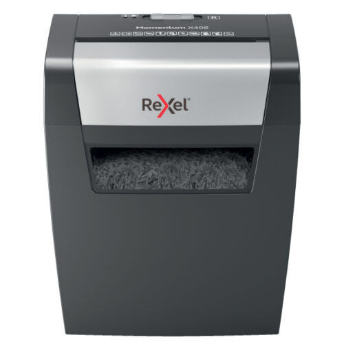 Niszczarka Rexel Momentum X406, P4, 6 kartek, 15 l kosz