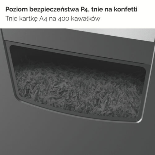 2104571EU_n_05.jpg Niszczarka Rexel Momentum X410, P4, 10 kartek, 23 l kosz