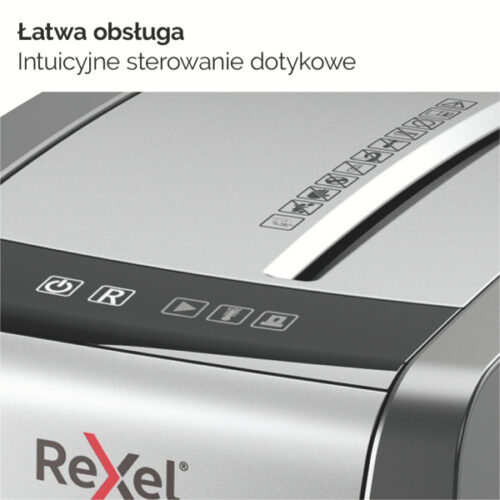 2104573EU_n_01.jpg Niszczarka Rexel Momentum X410-SL Slimline, P4, 10 kartek, 23 l kosz