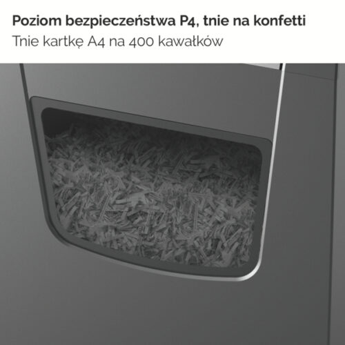 2104573EU_n_05.jpg Niszczarka Rexel Momentum X410-SL Slimline, P4, 10 kartek, 23 l kosz