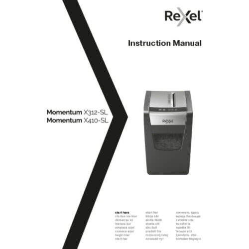 2104573EU_n_15.jpg Niszczarka Rexel Momentum X410-SL Slimline, P4, 10 kartek, 23 l kosz