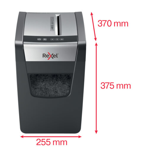 2104574EU_03.jpg Niszczarka Rexel Momentum X312-SL Slimline, P3, 12 kartek, 23 l kosz