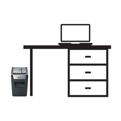 2104574EU_08.jpg Niszczarka Rexel Momentum X312-SL Slimline, P3, 12 kartek, 23 l kosz