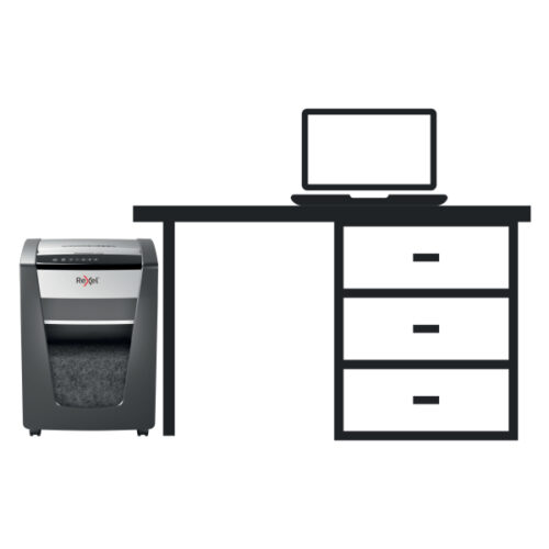 2104578EU_08.jpg Niszczarka Rexel Momentum X420, P4, 20 kartek, 30 l kosz