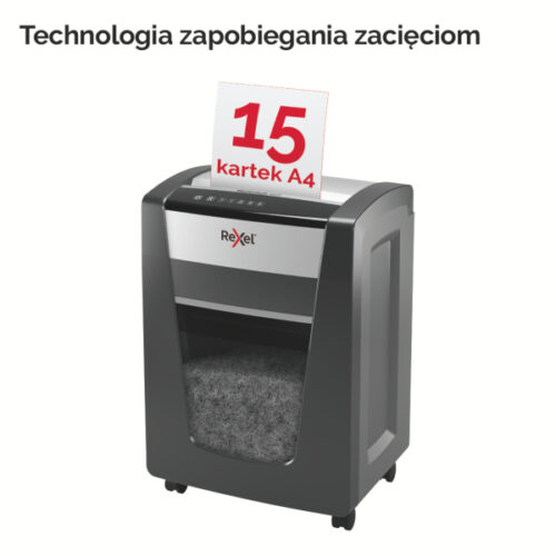 2104578EU_n_07.jpg Niszczarka Rexel Momentum X420, P4, 20 kartek, 30 l kosz