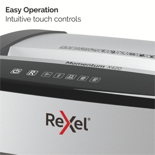 2104578EU_n_27.jpg Niszczarka Rexel Momentum X420, P4, 20 kartek, 30 l kosz