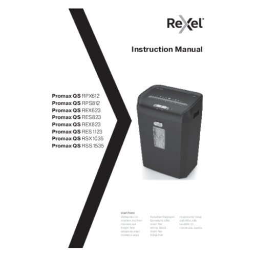 2104583EU_n_01.jpg Niszczarka Rexel ProMax QS REX823, P4, 8 kartek, 23 l kosz