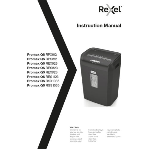 2104583EU_n_02.jpg Niszczarka Rexel ProMax QS REX823, P4, 8 kartek, 23 l kosz