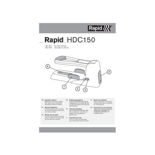 23000600_n_01.jpg Dziurkacz Rapid Supreme HDC150/2, srebrno-pomarańczowy, 5 lat gwarancji, 150 kartek