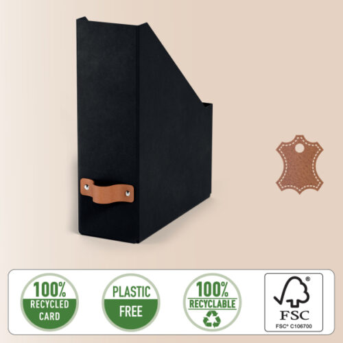 24710095_03.jpg Pojemnik na dokumenty Leitz Puro, z tektury w 100% z recyklingu, 2 szt., czarny