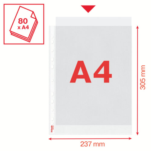 259760_04.jpg Koszulki groszkowe Esselte, A4 maxi, 30% PP z recyklingu, 100 mic.