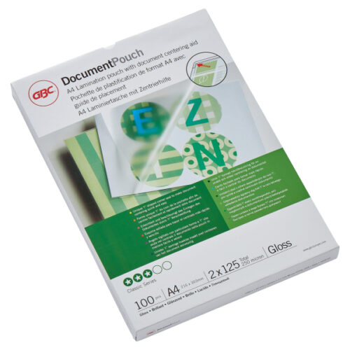 Folia do laminacji GBC Document™, EZ-In, A4, 125 mic.