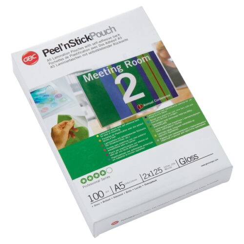Samoprzylepna folia do laminacji GBC Peel'nStick™, A5, 125 mic.