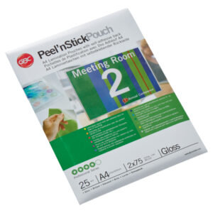 Samoprzylepna folia do laminacji GBC Peel'nStick™, A4, 75 mic.