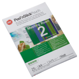 Samoprzylepna folia do laminacji GBC Peel'nStick™, A4, 75 mic., matowa