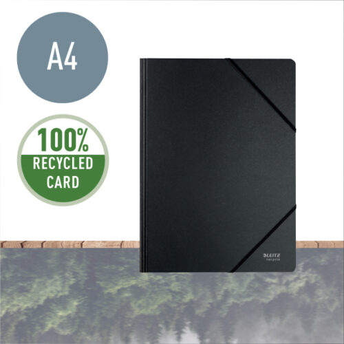 39080095_01.jpg Teczka kartonowa z gumką Recycle A4, czarna