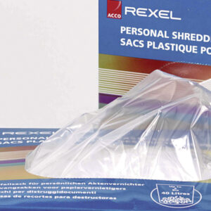 40070_01.jpg Plastikowe worki Rexel na ścinki do niszczarek, pojemność 115 litrów