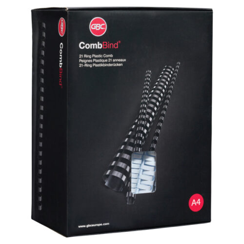 4028185_n_01.jpg Grzbiety plastikowe GBC Combs, A4, 38 mm, czarne