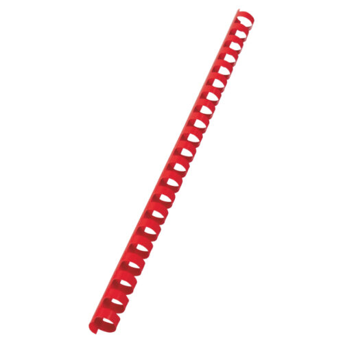 Grzbiety plastikowe GBC Combs, A4, 14 mm, czerwone
