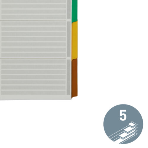 43200000_04.jpg Przekładki z kartonu A4 Leitz, 5 kart