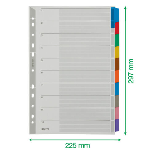 43210000_05.jpg Przekładki z kartonu A4 Leitz, 10 kart