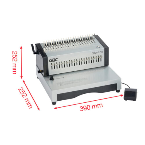 4410038_06.jpg Bindownica profesjonalna grzbietowa elektryczna GBC CB25E Pro, dziurkowanie 25, bindowanie 500 kartek