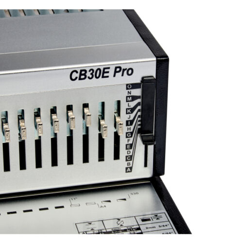 4410045_02.jpg Bindownica profesjonalna grzbietowa elektryczna GBC CB30E Pro, dziurkowanie 30, bindowanie 500 kartek
