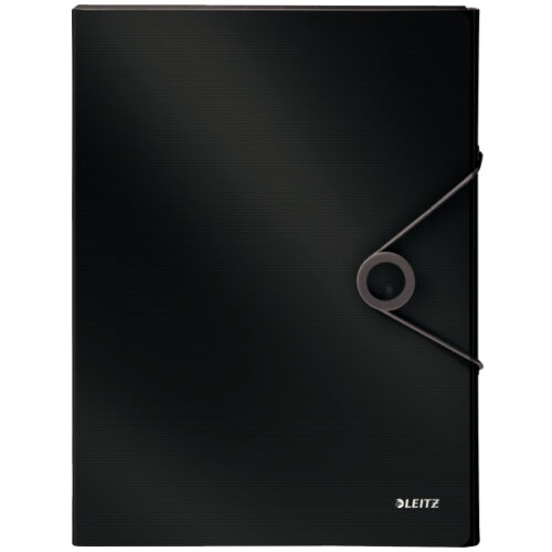 Teczka z gumką PP Leitz Solid, 30 mm, czarna