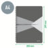 Kołonotatnik Office Card A4, w kratkę, zielony