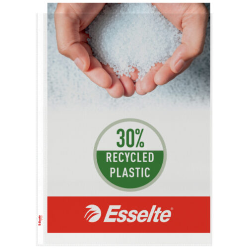 Koszulki groszkowe Esselte, A3, pionowe, 30% PP z recyklingu, 85 mic.
