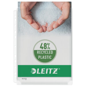 Poszerzane koszulki Leitz, A4, 48% PCV z recyklingu, 170 mic.