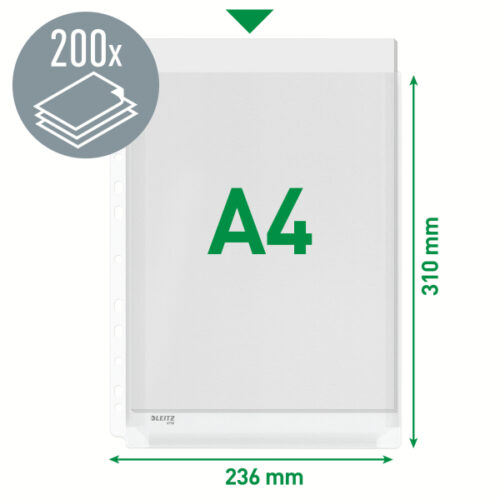 47561003_05.jpg Poszerzane koszulki Leitz, A4, 48% PCV z recyklingu, 170 mic.