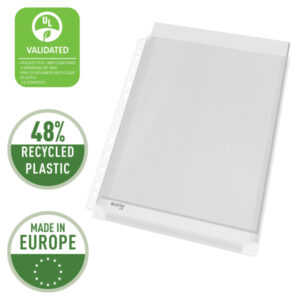 47563003_01.jpg Poszerzane koszulki Leitz, A4, 48% PCV z recyklingu, 170 mic.