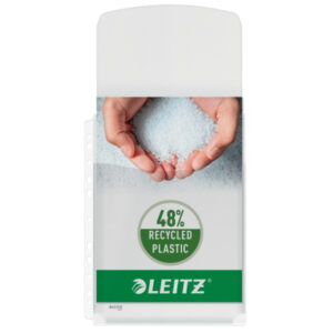 Poszerzane koszulki Leitz, z klapką, A4, 48% PCV z recyklingu, 170 mic.
