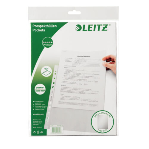47700002_n_01.jpg Koszulki krystaliczne Leitz, A4, PP 75 mic.