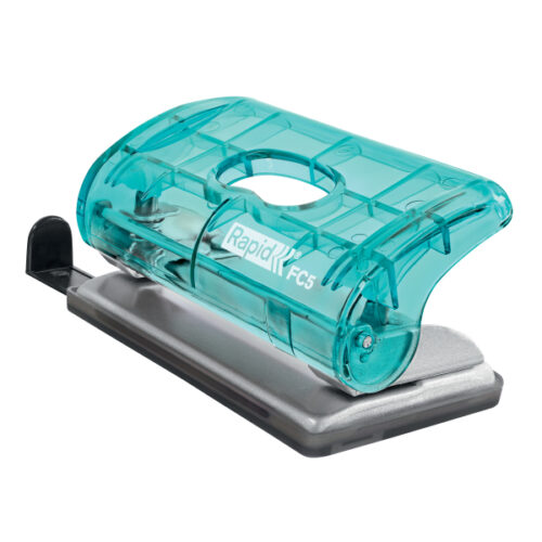 Dziurkacz mini Rapid Colour'Breeze FC5, 10 kartek, 5 lat gwarancji, niebieski