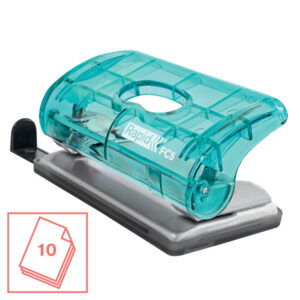 Dziurkacz mini Rapid Colour'Breeze FC5, 10 kartek, 5 lat gwarancji, niebieski