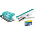 Dziurkacz mini Rapid Colour'Breeze FC5, 10 kartek, 5 lat gwarancji, niebieski