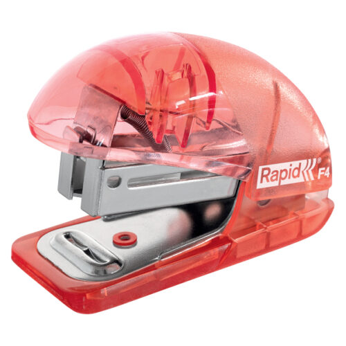 Zszywacz mini Rapid Colour'Breeze F4, 10 kartek, 5 lat gwarancji, koralowy