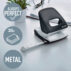 Dziurkacz duży metalowy Leitz WOW, czarny, 10 lat gwarancji, 30 kartek