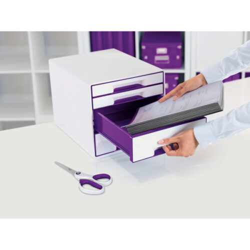 52132062_05.jpg Pojemnik z 4 szufladami Leitz WOW dwukolorowy, fioletowy