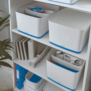 MyBox duży z pokrywką Leitz WOW dwukolorowy, niebieski