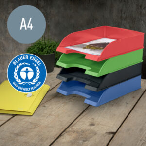 Półka na dokumenty Recycle A4, czerwona