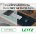 Mata Leitz na biurko, 800 x 400 mm, jasnoszara