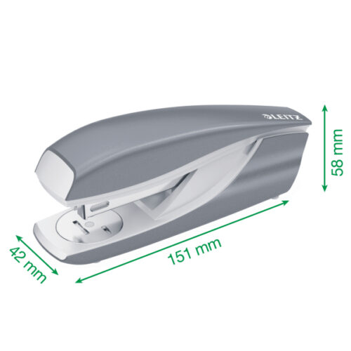 55021001_02.jpg Zszywacz średni metalowy Leitz WOW, biały, 10 lat gwarancji, 30 kartek