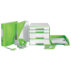 Zszywacz średni metalowy Leitz WOW, zielony, 10 lat gwarancji, 30 kartek